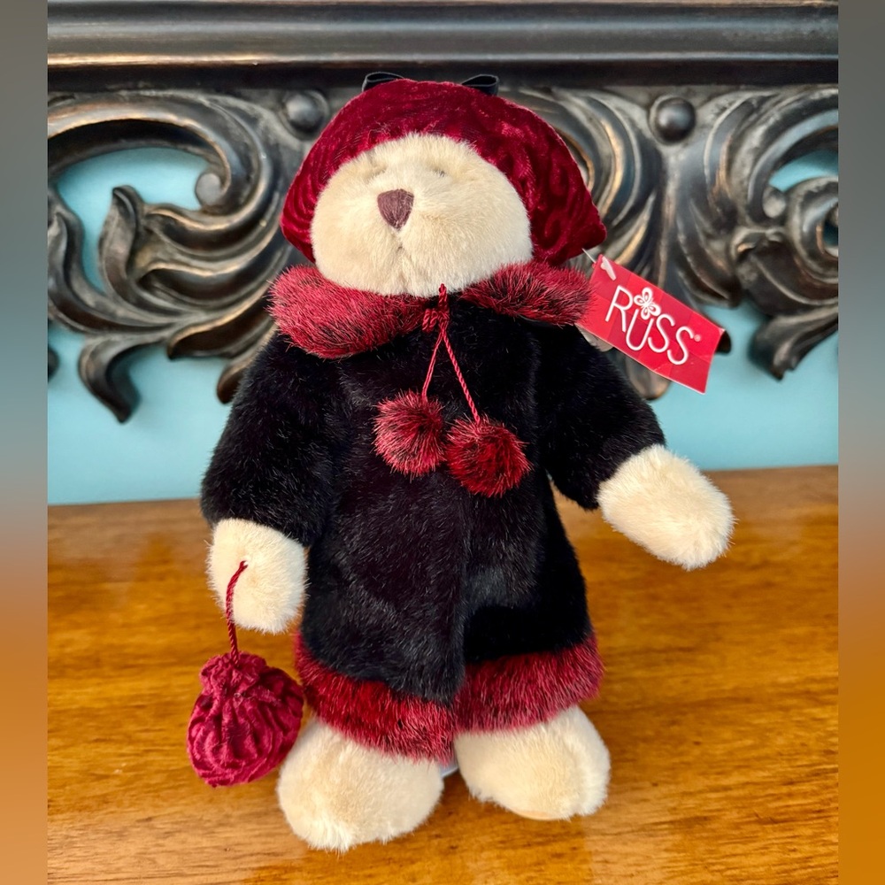 Russ bear NWT  -  stand included